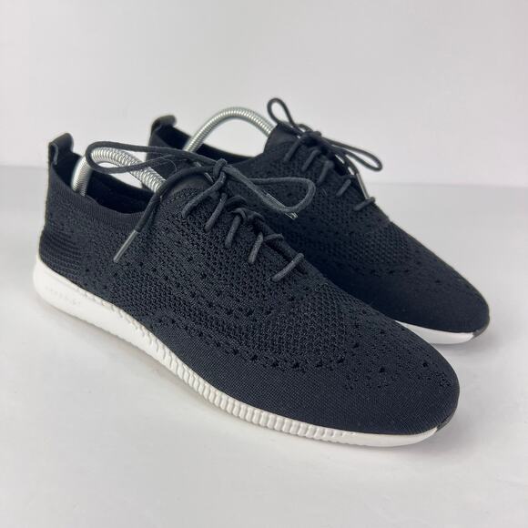 Cole Haan Grand.OS 2.ZeroGrand Stitchlite W11511 Women's 9.5 B Black Knit Shoes - Picture 1 of 9